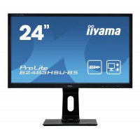 IIYAMA used Οθόνη B2483HSU LED, 24" 1920x1080, VGA/DVI/DisplayPort, Grade A