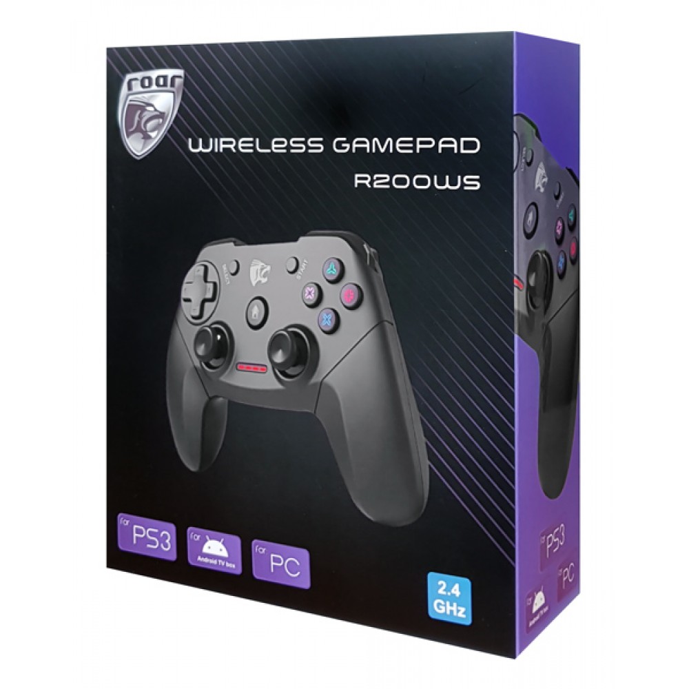 ROAR ασύρματο gamepad R200WS, με vibration, PC, PS3 & Android TV box