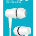 CELEBRAT earphones με μικρόφωνο G13, 3.5mm σύνδεση, Φ10mm, 1.2m, λευκό