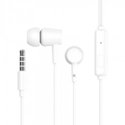 CELEBRAT earphones με μικρόφωνο G13, 3.5mm σύνδεση, Φ10mm, 1.2m, λευκό