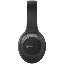 CELEBRAT headphones με μικρόφωνο A23-ΒΚ, bluetooth, 40mm, μαύρο