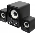 POWERTECH ηχεία Essential sound PT-843, 2.1, 5W  2x 3W, 3.5mm, μαύρα