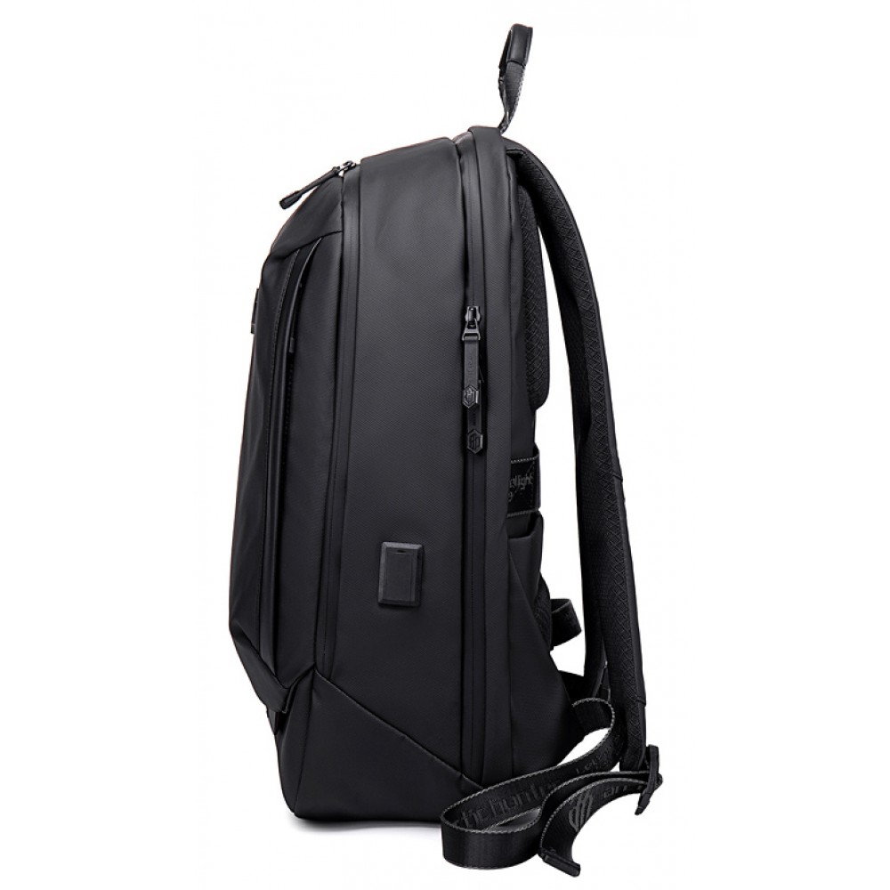 ARCTIC HUNTER τσάντα πλάτης B00443 με θήκη laptop 15.6, USB, 19L, μαύρη