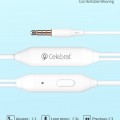 CELEBRAT earphones με μικρόφωνο G7, 3.5mm σύνδεση, Φ10mm, 1.2m, μαύρα