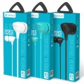 CELEBRAT earphones με μικρόφωνο G7, 3.5mm σύνδεση, Φ10mm, 1.2m, λευκά