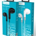 CELEBRAT earphones με μικρόφωνο G8, 3.5mm σύνδεση, Φ14.2mm, 1.2m, μαύρα