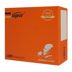 LIPER LED χωνευτό spot LPDL-5A-Y, 5W, 4000K, Φ9.2, λευκό