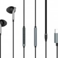 YISON earphones με μικρόφωνο X6, USB-C σύνδεση, Φ12mm, 1.2m, μαύρα