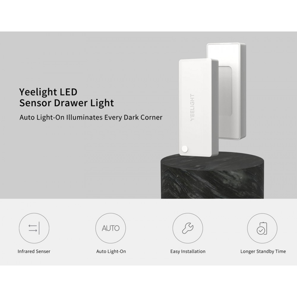 YEELIGHT LED φωτιστικό YLCTD001 με ανιχνευτή κίνησης, 2700K, 0.15W, 4τμχ