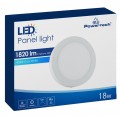 POWERTECH LED panel PAN-0002, 18W, Φ 22.5cm, 4000K, 1820lm, λευκό