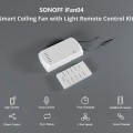 SONOFF smart διακόπτης ανεμιστήρα οροφής IFAN04 με RF χειριστήριο, Wi-Fi