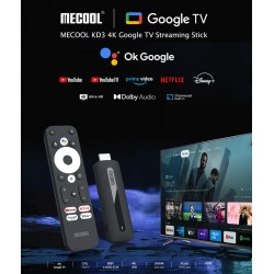 MECOOL TV Stick KD3, Google & Netflix certificate, 4K, WiFi, Android 11