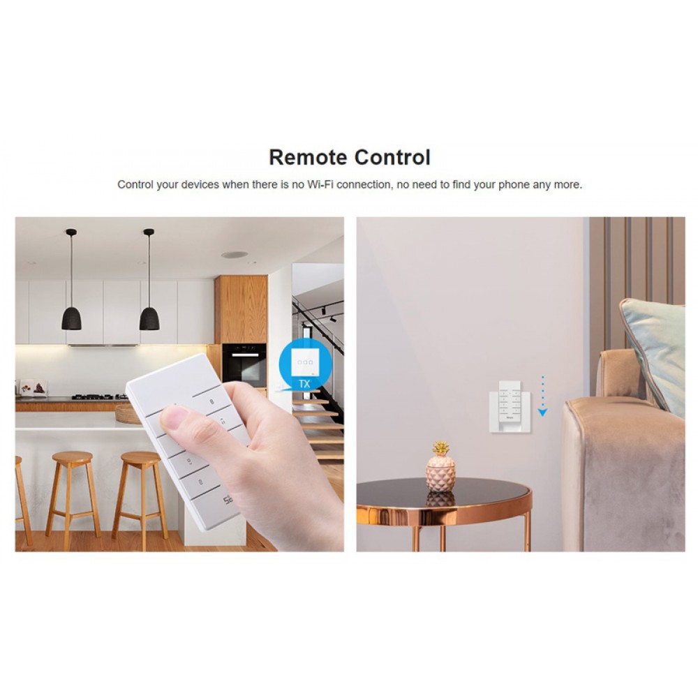 SONOFF remote controller RM433R2, 433MHz, λευκό