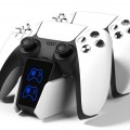 ROAR βάση φόρτισης gamepad RR-0020 για 2x PS5 DualSense, λευκή