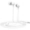 CELEBRAT earphones με μικρόφωνο G4, 3.5mm σύνδεση, Φ10mm, 1.2m, λευκό