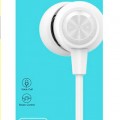 CELEBRAT earphones με μικρόφωνο G4, 3.5mm σύνδεση, Φ10mm, 1.2m, λευκό