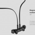 CELEBRAT earphones A19 με μαγνήτη, Bluetooth, 10mm, 110mAh, μαύρα