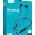 CELEBRAT earphones A19 με μαγνήτη, Bluetooth, 10mm, 110mAh, μαύρα