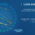 YISON earphones E20 με μαγνήτη, Bluetooth, 12mm, 250mAh, πράσινα