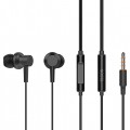 YISON earphones με μικρόφωνο X2, 3.5mm σύνδεση, Φ10mm, 1.36m, μαύρα