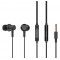 YISON earphones με μικρόφωνο X2, 3.5mm σύνδεση, Φ10mm, 1.36m, μαύρα