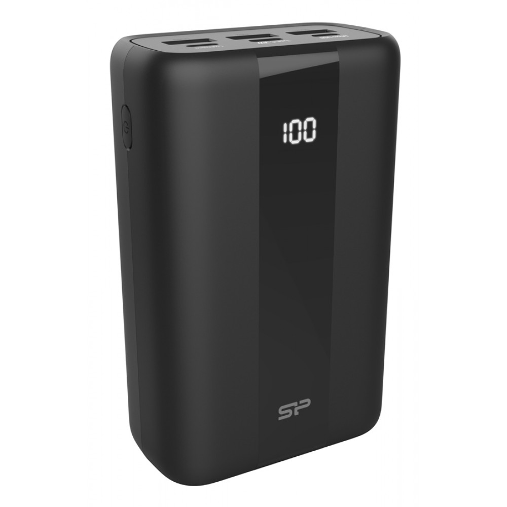 SILICON POWER power bank QX55, 30000mAh, 3x USB & USB-C, 22.5W, LCD