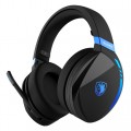 SADES gaming headset Warden I, wireless & wired. multiplatform BT, μαύρο