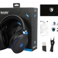 SADES gaming headset Warden I, wireless & wired. multiplatform BT, μαύρο