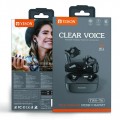 YISON earphones με θήκη φόρτισης TWS-T6, True Wireless, Φ13mm, μαύρα