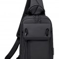 ARCTIC HUNTER τσάντα Crossbody XB00526 με θήκη tablet, 3L, μαύρη