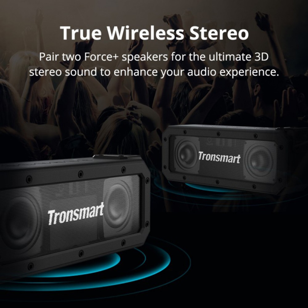 TRONSMART φορητό ηχείο Element Force 40W, Bluetooth/NFC, 6600mAh, μαύρο