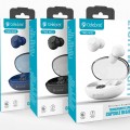 CELEBRAT earphones με θήκη φόρτισης TWS-W32, True Wireless, Φ8mm, μαύρα