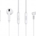 CELEBRAT earphones με μικρόφωνο G20, 3.5mm σύνδεση, Φ14mm, 1.2m, λευκά