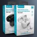 CELEBRAT earphones με θήκη φόρτισης TWS-W34, True Wireless, Φ13mm, λευκά