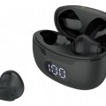 CELEBRAT earphones με θήκη φόρτισης TWS-W34, True Wireless, Φ13mm, μαύρα