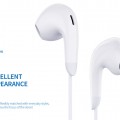 YISON earphones με μικρόφωνο X8, USB-C σύνδεση, Φ13mm, 1.2m, λευκά