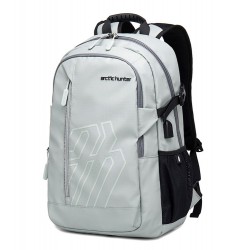 ARCTIC HUNTER τσάντα πλάτης B00387 με θήκη laptop 15.6", 26L, USB, γκρι