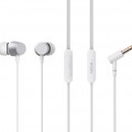 CELEBRAT earphones με μικρόφωνο D10, 3.5mm σύνδεση, Φ10mm, 1.2m, λευκά