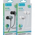 CELEBRAT earphones με μικρόφωνο D10, 3.5mm σύνδεση, Φ10mm, 1.2m, λευκά