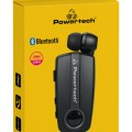 POWERTECH earphone Klipp 2 PT-998 multipoint, Bluetooth 5.1, USB-C, γκρι