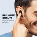 LDNIO earphones με θήκη φόρτισης T01, True Wireless, HiFi, Φ10mm, χρυσά