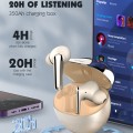 LDNIO earphones με θήκη φόρτισης T01, True Wireless, HiFi, Φ10mm, χρυσά