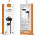 LDNIO earphones με μικρόφωνο HP03, 3.5mm σύνδεση, Φ10mm, 1.2m, μαύρα