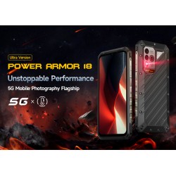 ULEFONE smartphone Power Armor 18 Ultra, 5G, 6.58", 12/512GB, μαύρο