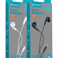 CELEBRAT earphones με μικρόφωνο G27, 3.5mm σύνδεση, Φ14mm, 1.2m, μαύρα