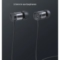 USAMS earphones με μικρόφωνο EP-46, 3.5mm σύνδεση, Φ6mm, 1.2m, μαύρα