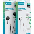 CELEBRAT earphones με μικρόφωνο G28, 3.5mm σύνδεση, Φ10mm, 1.2m, μαύρα