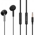 CELEBRAT earphones με μικρόφωνο G28, 3.5mm σύνδεση, Φ10mm, 1.2m, μαύρα