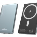 POWERTECH power bank PT-1171, 5000mAh, magnetic wireless, 15W, γκρι