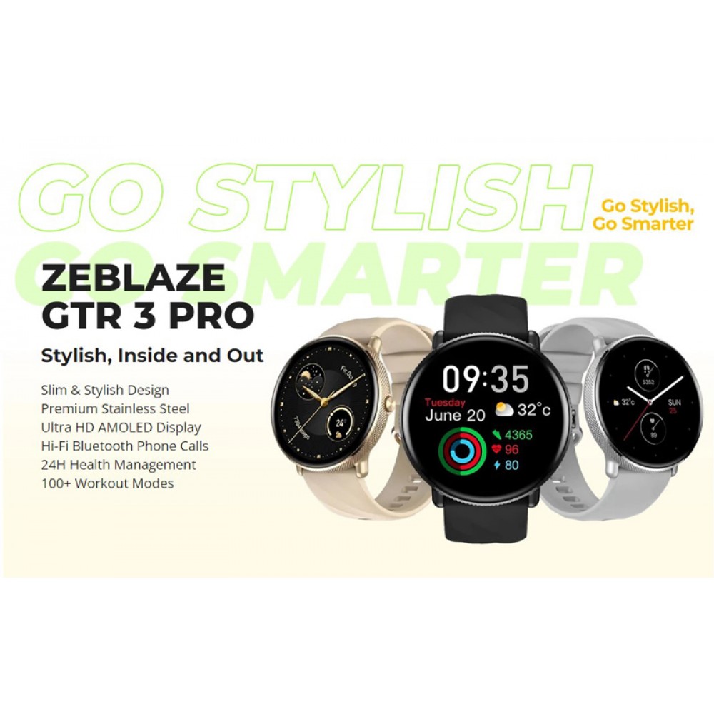 ZEBLAZE smartwatch GTR 3 Pro, heart rate, 1.43